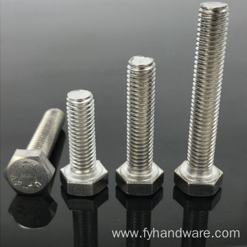 stainless steel hex a2-70 bolt standard size